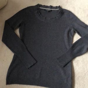 Ruffle neck Italian yarn sweater!